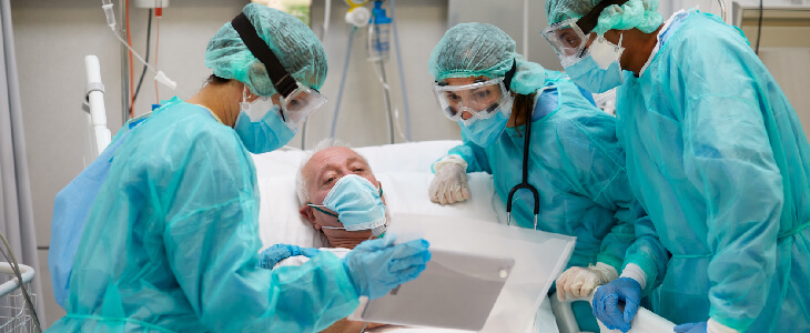 doctors showing patient paperwork in hospital medical malpractice