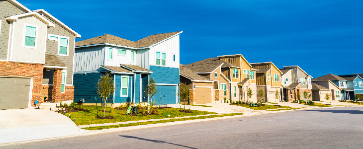 houses on a street in texas real estate litigation